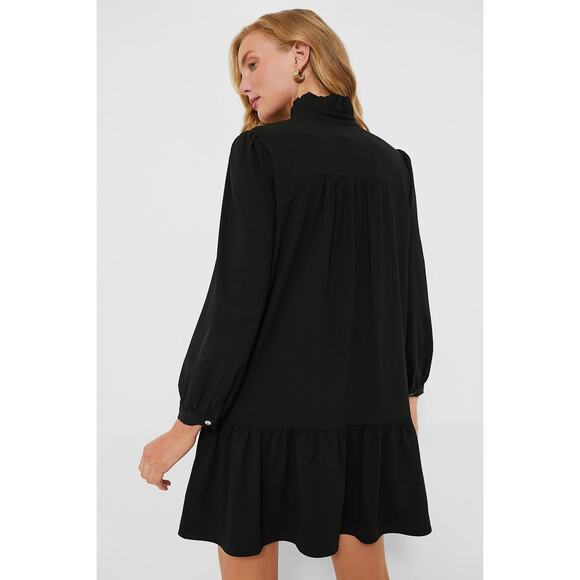 TUCKERNUCK Black Crepe Palmerston Dress Size L NWT Retail $168 Tuckernuck - Picture 2 of 7